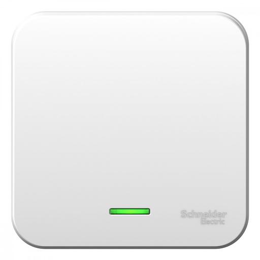 Systeme electric BLNVA101111 BLANCA О/У 1-клавишный ВЫКЛЮЧАТЕЛЬ ( c х.1) с подсв.ИЗОЛ.ПЛ.,10А,250B,БЕЛЫЙ фото 1