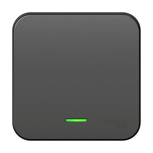 Systeme electric BLNVA101116 BLANCA О/У 1-клавишный ВЫКЛЮЧАТЕЛЬ ( c х.1) с подсв.ИЗОЛ.ПЛ,10А,250B,АНТРАЦИТ фото 3