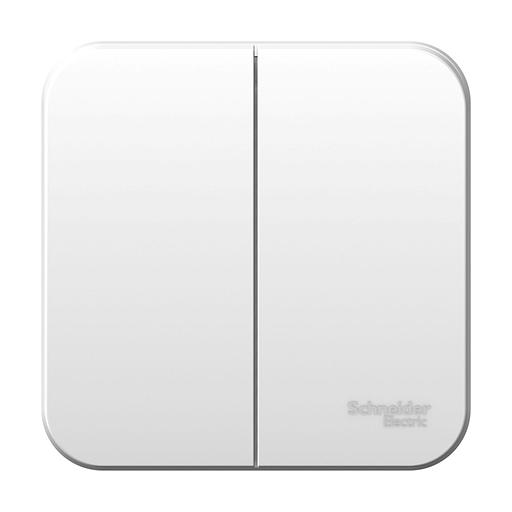 Systeme electric BLNVA105011 BLANCA О/У 2-клавишный ВЫКЛЮЧАТЕЛЬ ( c х.5) ИЗОЛ.ПЛ., 10А, 250B,БЕЛЫЙ фото 1
