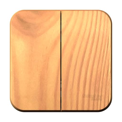 Systeme electric BLNVA105015 BLANCA О/У 2-клавишный ВЫКЛЮЧАТЕЛЬ ( c х.5) ИЗОЛ.ПЛ., 10А, 250B, ЯСЕНЬ фото 2