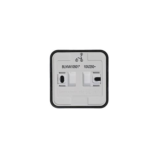 Systeme electric BLNVA105016 BLANCA О/У 2-клавишный ВЫКЛЮЧАТЕЛЬ ( c х.5) ИЗОЛ.ПЛ., 10А, 250B, АНТРАЦИТ фото 4
