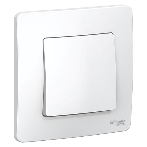 Systeme electric BLNVS010101 BLANCA С/У 1-клавишный ВЫКЛЮЧАТЕЛЬ ( c х.1), 10А, 250B, БЕЛЫЙ фото 1