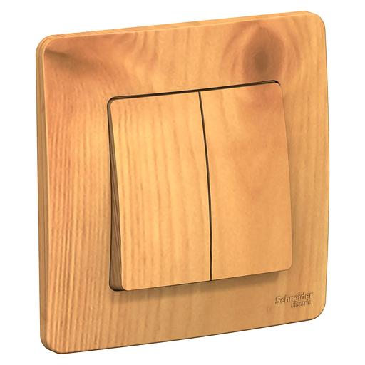 Systeme electric BLNVS010505 BLANCA С/У 2-клавишный ВЫКЛЮЧАТЕЛЬ ( c х.5), 10А, 250B, ЯСЕНЬ фото 2