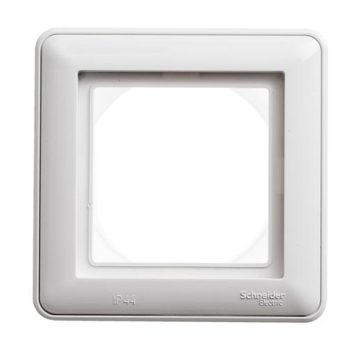 Systeme electric KD-1B-18 W59 AQUA 1-постовая РАМКА, IP44, БЕЛЫЙ фото 1