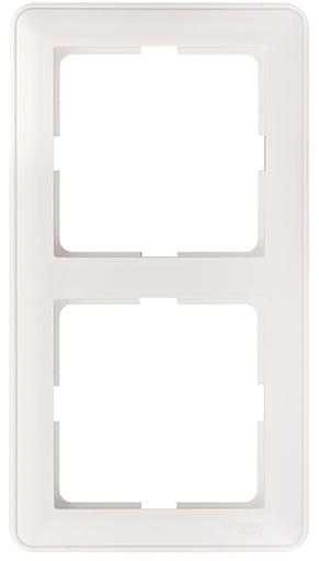 Systeme electric KD-2-18 W59 2-постовая РАМКА, БЕЛЫЙ фото 1