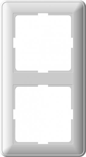 Systeme electric KD-2-28 W59 2-постовая РАМКА, СЛОНОВАЯ КОСТЬ фото 3