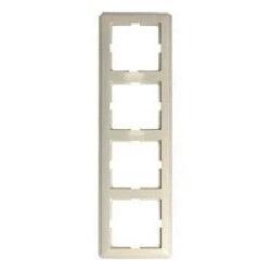 Systeme electric KD-4-28 W59 4-постовая РАМКА, СЛОНОВАЯ КОСТЬ фото 1