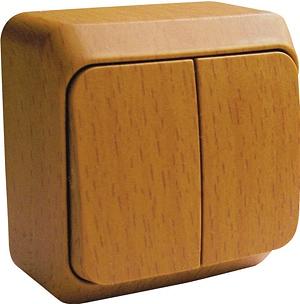 Systeme electric BA10-002T ЭТЮД О/У 2-клавишный ВЫКЛЮЧАТЕЛЬ 10 АХ, БУК, Россия фото 4