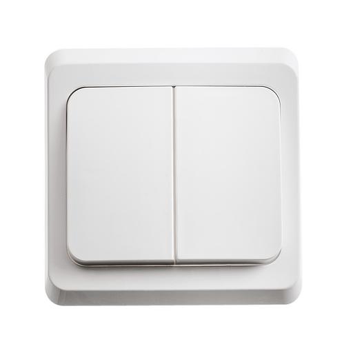 Systeme electric BC10-002B ЭТЮД С/У 2-клавишный ВЫКЛЮЧАТЕЛЬ 10 АХ, БЕЛЫЙ, Россия фото 4