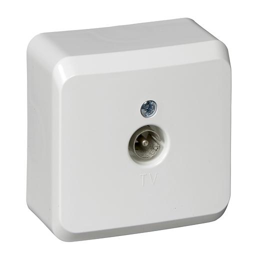 Systeme electric TVA-002B ЭТЮД О/У телевизионная РОЗЕТКА, БЕЛЫЙ, Россия фото 1