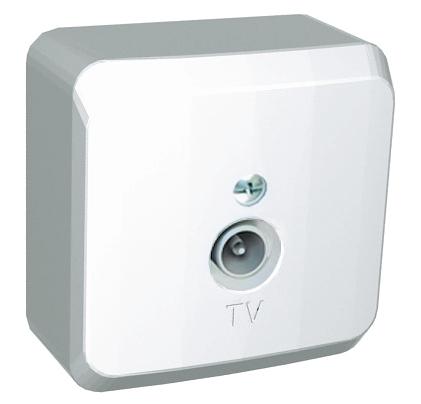 Systeme electric TVA-002B ЭТЮД О/У телевизионная РОЗЕТКА, БЕЛЫЙ, Россия фото 3