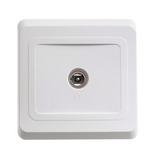 Systeme electric TVC-002B ЭТЮД С/У телевизионная РОЗЕТКА, БЕЛЫЙ, Россия фото 4