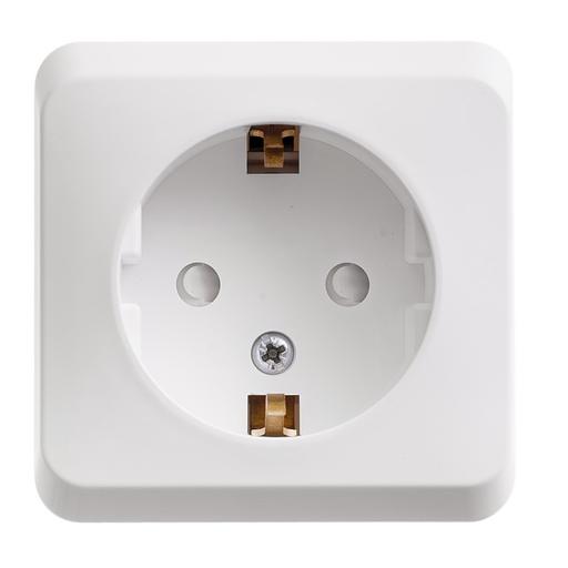 Systeme electric PA16-004B ЭТЮД О/У РОЗЕТКА с заземлением со шторками 16А 250B, белый, Россия фото 4