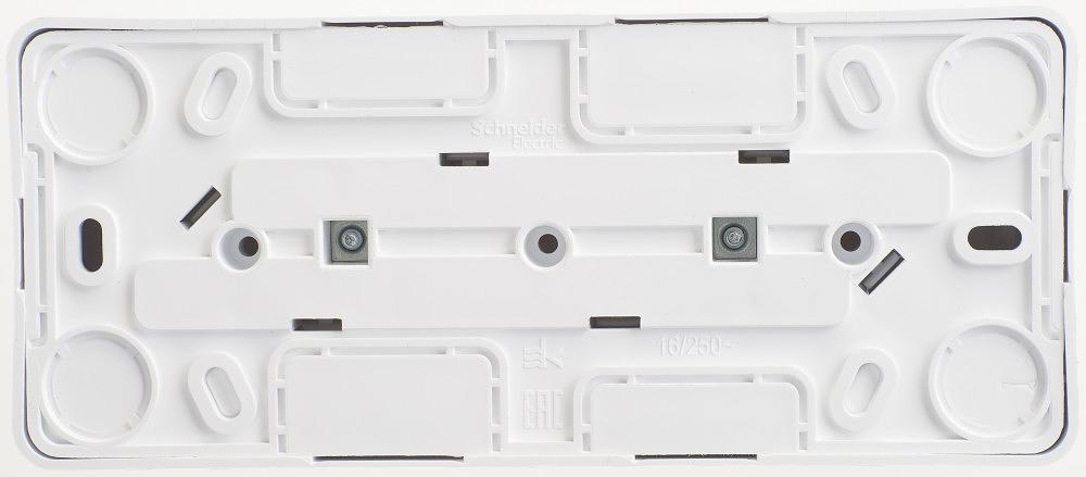 Systeme electric PA16-009B ЭТЮД O/У тройная РОЗЕТКА без заземления без шторок 16А 250B, БЕЛЫЙ, Россия фото 2