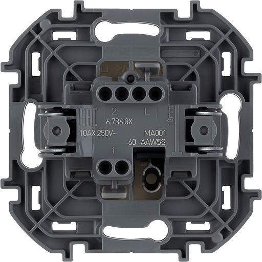 Legrand 673601 Выключатель одноклавишный - INSPIRIA - 10 AX - 250 В~ - слоновая кость фото 2