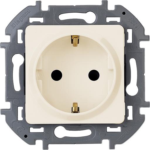 Legrand 673721 Розетка 2К+З - немецкий стандарт - 16 А - 250 В~ - INSPIRIA - слоновая кость фото 1