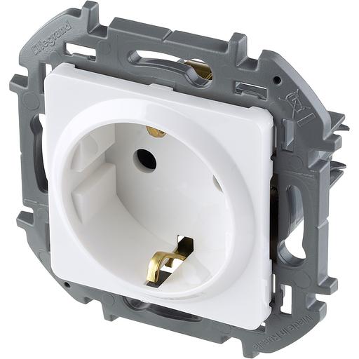 Legrand 673720 Розетка 2К+З - немецкий стандарт - 16 А - 250 В~ - INSPIRIA - белый фото 3
