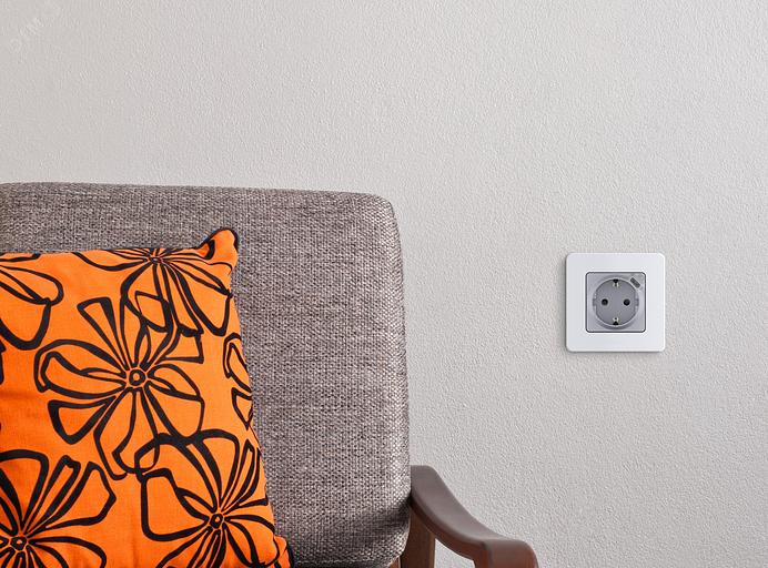 Legrand 673772 Розетка 2К+З немецкий стандарт 16А 250В со встроенным зарядным устройством USB C 1.5А 5В - INSPIRIA - алюминий фото 4