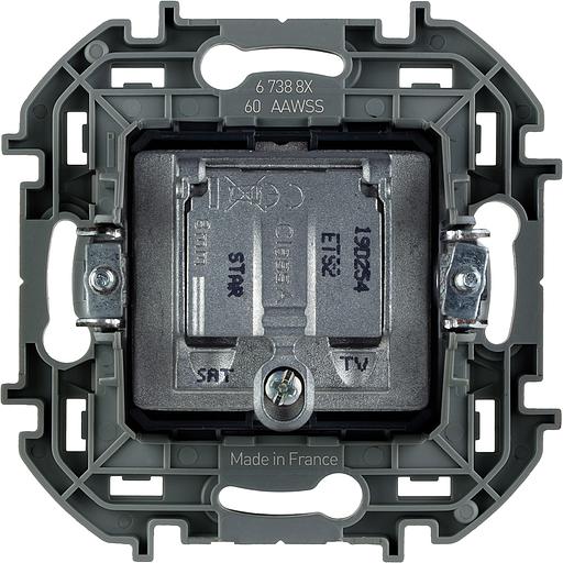 Legrand 673881 Розетка TV/SAT "звезда" - INSPIRIA - слоновая кость фото 2