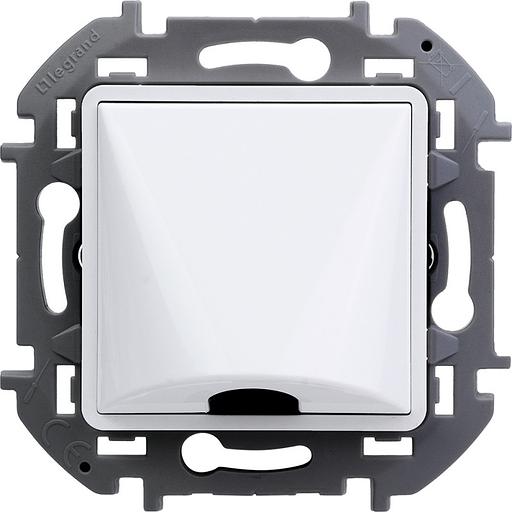 Legrand 673890 Вывод кабеля с зажимом для крепления - INSPIRIA - белый фото 1