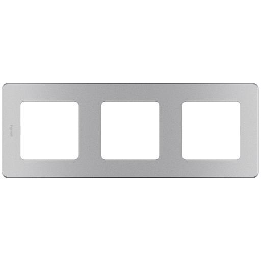 Legrand 673952 Рамка - 3 поста - INSPIRIA - алюминий фото 1