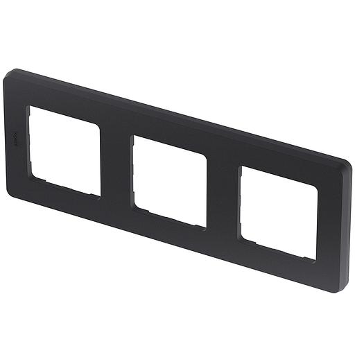 Legrand 673953 Рамка - 3 поста - INSPIRIA - антрацит фото 2