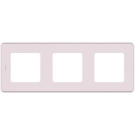 Legrand 673954 Рамка - 3 поста - INSPIRIA - розовый фото 1