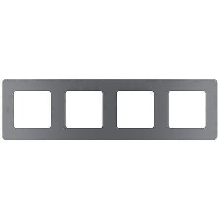 Legrand 673967 Рамка - 4 поста - INSPIRIA - дымчатый фото 1