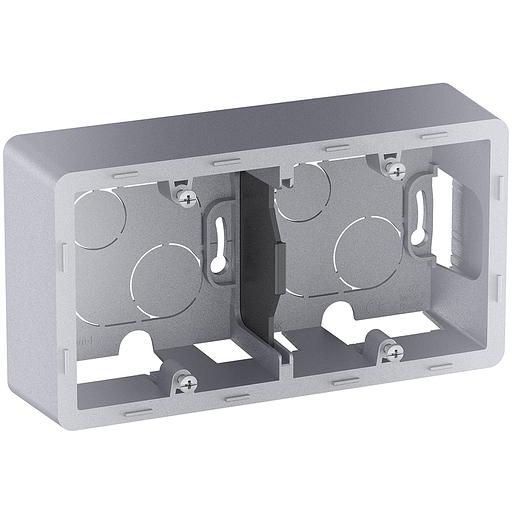 Legrand 673992 Коробка накладного монтажа - 2 поста - INSPIRIA - алюминий фото 2