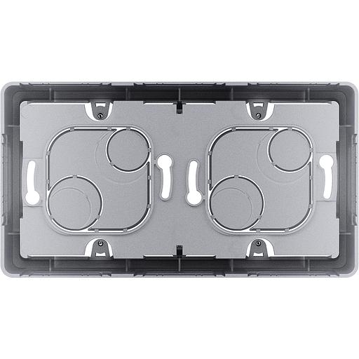 Legrand 673992 Коробка накладного монтажа - 2 поста - INSPIRIA - алюминий фото 3