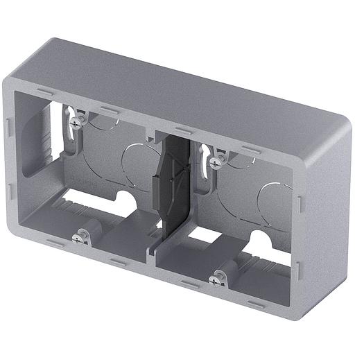 Legrand 673992 Коробка накладного монтажа - 2 поста - INSPIRIA - алюминий фото 4