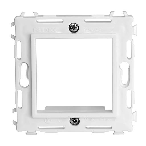 Dkc 75020W Каркас на 2 модуля (одноместный), белый, RAL 9010 фото 1