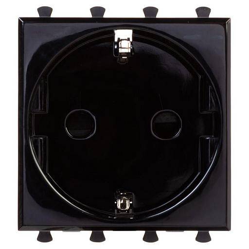 Dkc 4402002 Розетка "Черный квадрат", 2P+E, с з/ш, "Avanti", 2 мод. фото 1