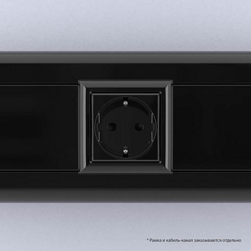 Dkc 4402002 Розетка "Черный квадрат", 2P+E, с з/ш, "Avanti", 2 мод. фото 6