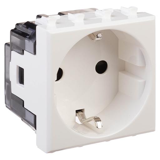 Dkc 4400002 Розетка "Белое облако", 2P+E, с з/ш, "Avanti", 2 мод. фото 2