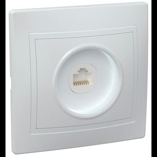 Iek EKK10-K01-DM РК10-КБ Розетка 1местн. комп. КВАРТА (белый) фото 1