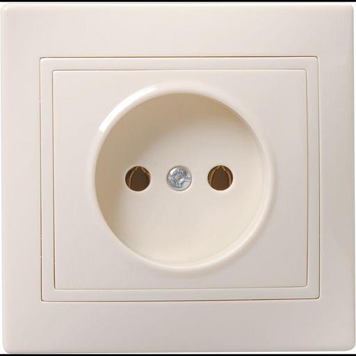 Iek ERK13-K33-10-DM РС10-2-ККм Розетка 1местн. без з/к без защ.штор. 10А КВАРТА (кремовый) фото 1