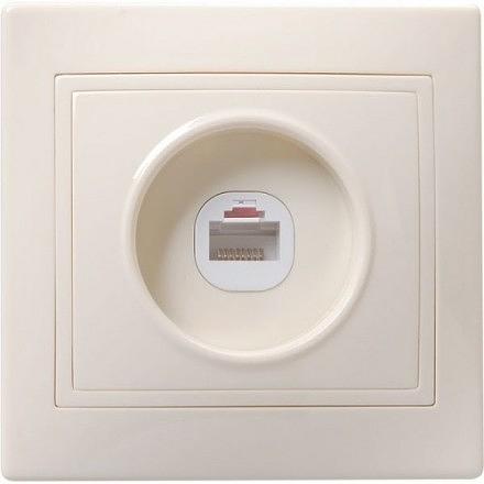 Iek ETK10-K33-DM РТ10-ККм Розетка 1местн. телефонная КВАРТА (кремовый) фото 1