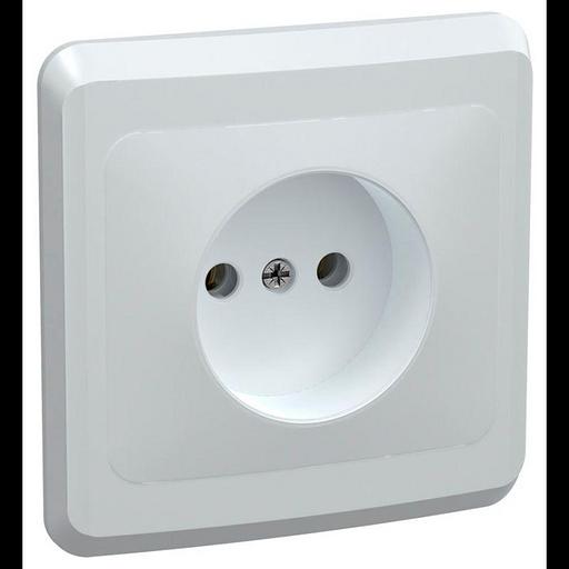 Iek ERV10-K01-10-DM РС10-2-ВБ Розетка 1местн. без з/к без защ.штор. 10А ВЕГА (белый) IEK фото 1