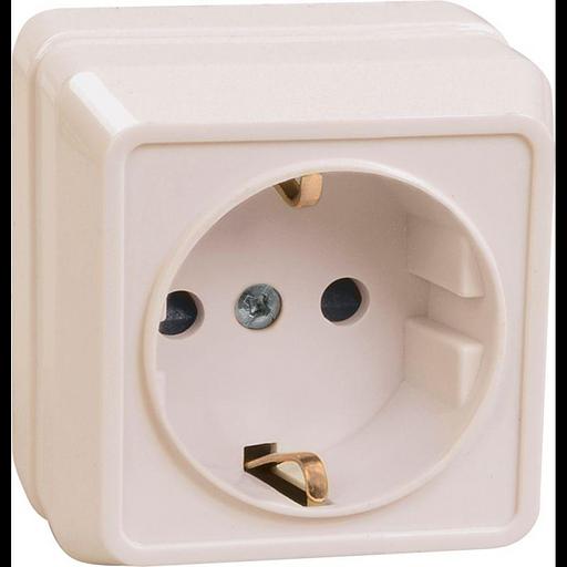 Iek ERO11-K33-16-DC РС20-3-ОКм Розетка 1местн. c з/к 16А откр.уст. ОКТАВА (кремовый) фото 1