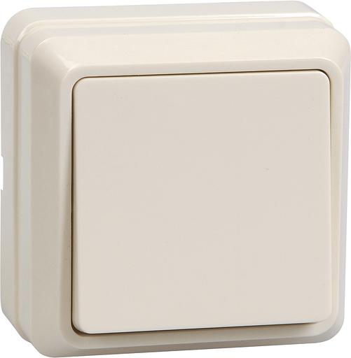 Iek EVO10-K33-10-DC ВС20-1-0-ОКм Выключатель 1кл 10А откр.уст. ОКТАВА (кремовый) фото 1