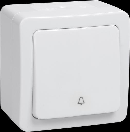 Iek EVMP13-K01-10-54-EC ВСк20-1-0-ГПБ выкл 1кл кноп. о/у IP54 (цвет клавиш: белый) ГЕРМЕС PLUS фото 1