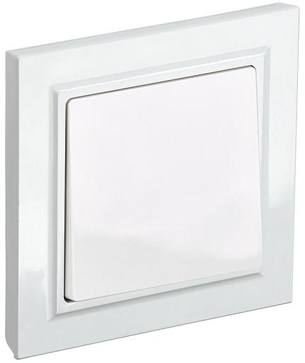 IEK BR-V10-0-10-K01-F BRITE Выключ. 1-кл. 10А в сб. ВСР10-1-0-БрБ бел. фото 1