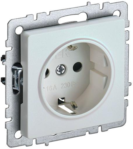 IEK BR-R11-16-K36 BRITE Роз. с з/к без з/ш 16А РС11-1-0-БрЖ жемч. фото 1