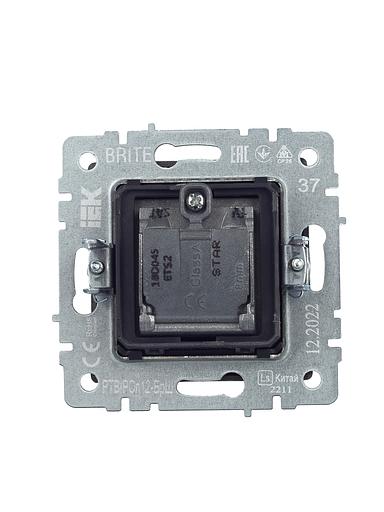 IEK BR-AF20-O-K37 BRITE Роз. двойная TV+SAT РТВ/РСп12-БрШ шамп. фото 4