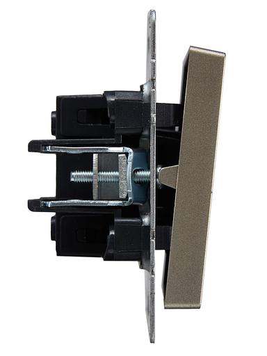 IEK BR-V12-0-10-K37 BRITE Выключ. 1-кл. прох. 10А ВС10-1-6-БрШ шамп. фото 3