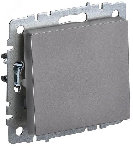 IEK BR-V10-0-10-K46 BRITE Выключ. 1-кл. 10А ВС10-1-0-БрС сталь фото 1