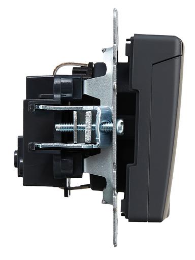 IEK BR-R16-16-K53 BRITE Роз. с з/к/ш с кр. 16А IP20 РСбш10-3-БрГ граф. фото 3