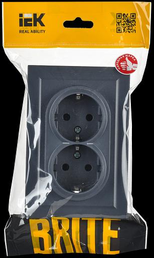 IEK BR-R21-16-K35-F BRITE Роз. 2-я с з/к без з/ш 16А в сб. РС12-3-БрМ мар. фото 7