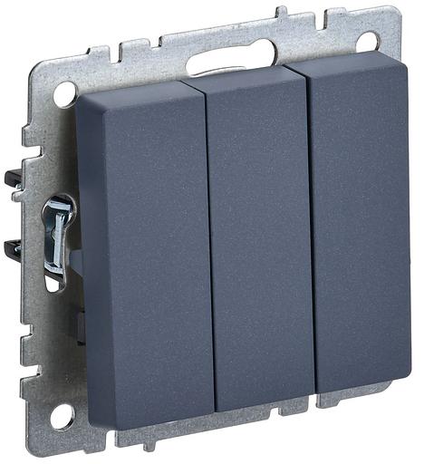 IEK BR-V30-0-10-K35 BRITE Выключ. 3-кл. 10А ВС10-3-0-БрМ мар. фото 1